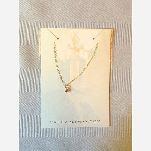 November Birthstone Necklace – Citrine Charm on 18" Gold Filled Chain - Picture 4 of 5